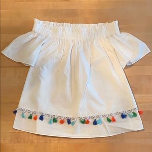 White Off the Shoulder Top